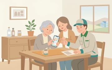 地域から福祉用具の貸与・販売事業所を探す——住所を起点にした探し方の全体像を表すイラスト