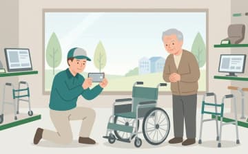 福祉用具の写真情報で伝えるべきことを表すイラスト