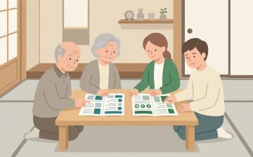 介護保険と自治体制度の福祉用具の違いを表すイラスト