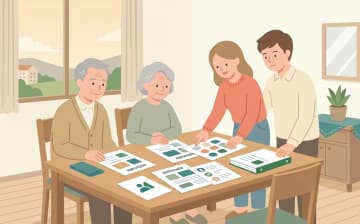福祉用具の見積りを比較するときの見方を表すイラスト