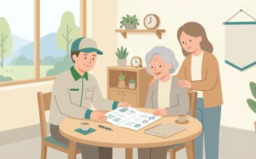 福祉用具の費用と自己負担の仕組み——レンタルと購入でお金の流れはこう違うを表すイラスト