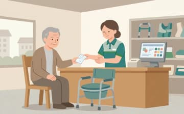特定福祉用具販売とは？購入対象品目・償還払い・上限の考え方を表すイラスト