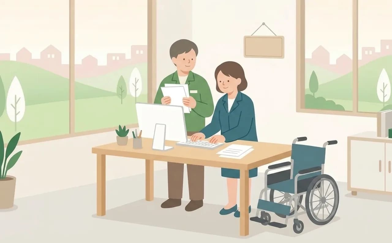 掲載登録を申請のイメージイラスト