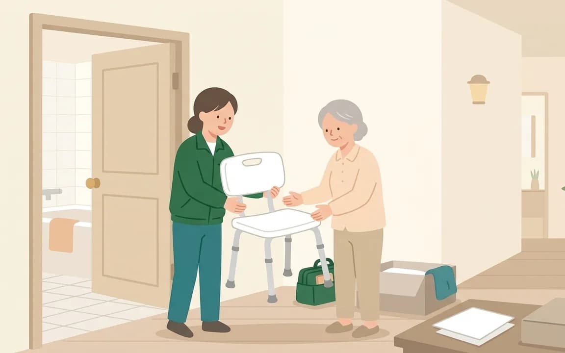 特定福祉用具販売(購入)のイメージイラスト
